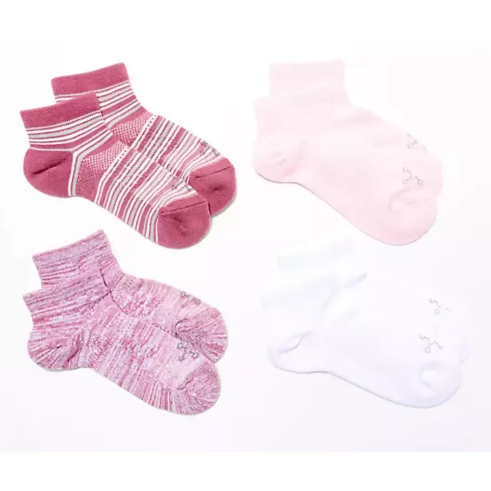 Tommie Copper 4Pk UltraTemp & Ultraguard Ankle Socks - Medium